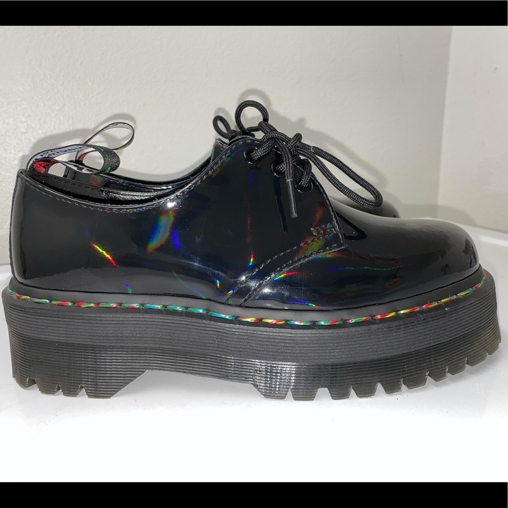1461 RAINBOW PATENT PLATFORM SHOES